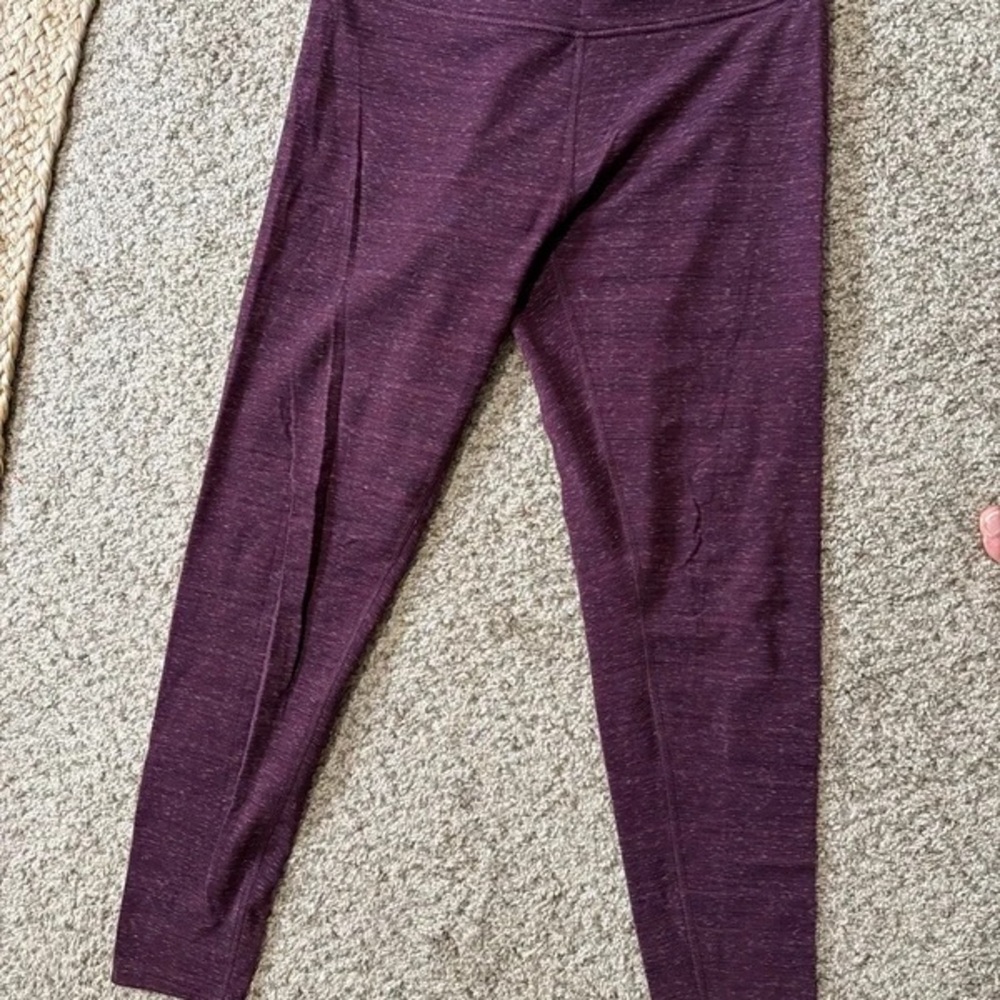 Balance Collection Kids Maroon Heather Leggings